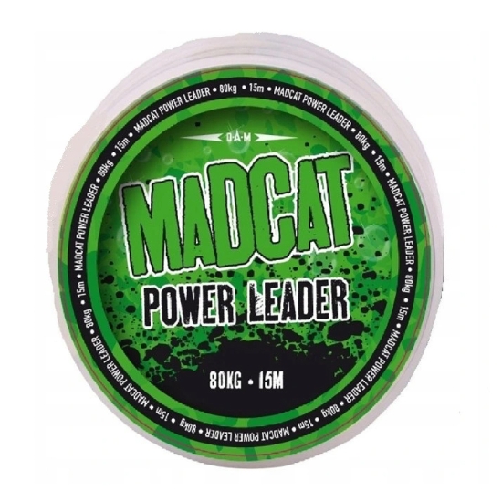 MADCAT plecionka przyponowa POWER LEADER 80kg 15m